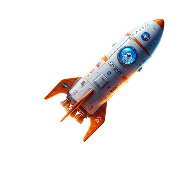 Rocket Blasting Off