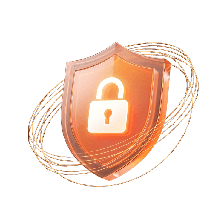 Privacy Shield Lock Illustration