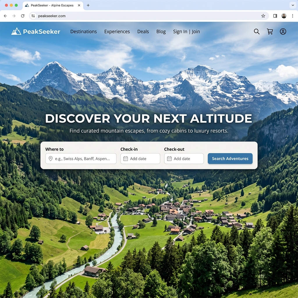 Travel & Tourism Website screenshot 1