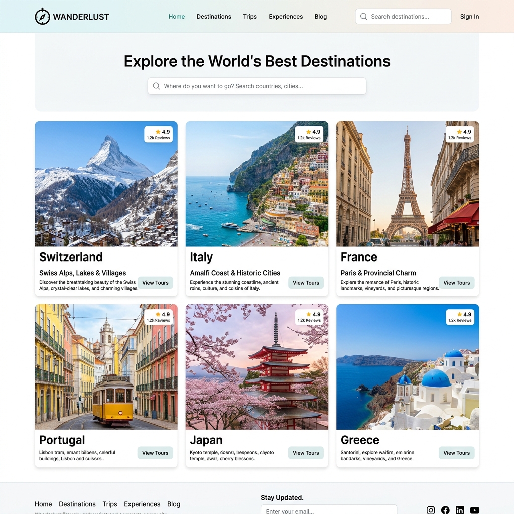 Travel & Tourism Website screenshot 2
