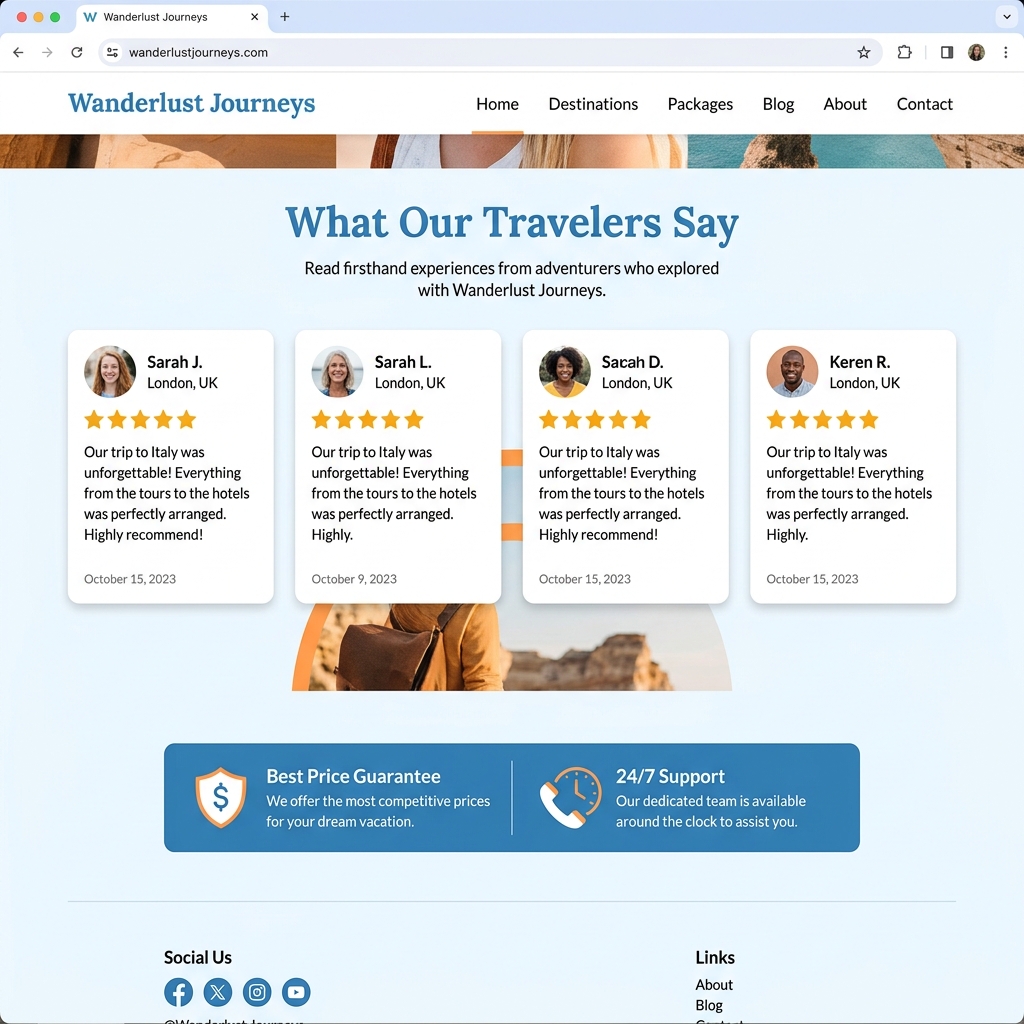 Travel & Tourism Website screenshot 4